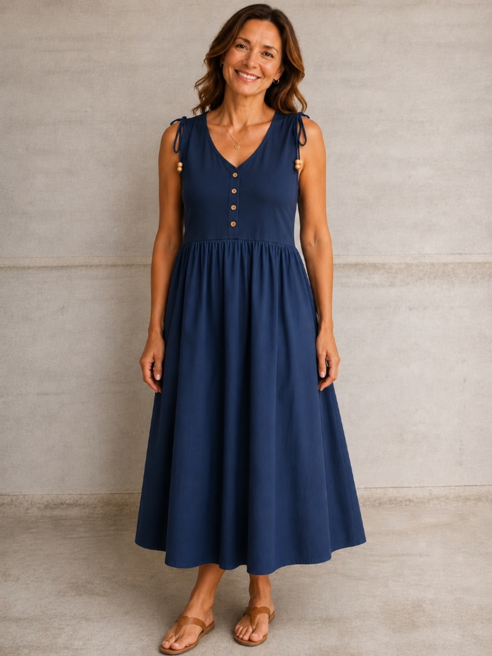 DENIM DRESS Midi by  GRENIER - NWT size XL